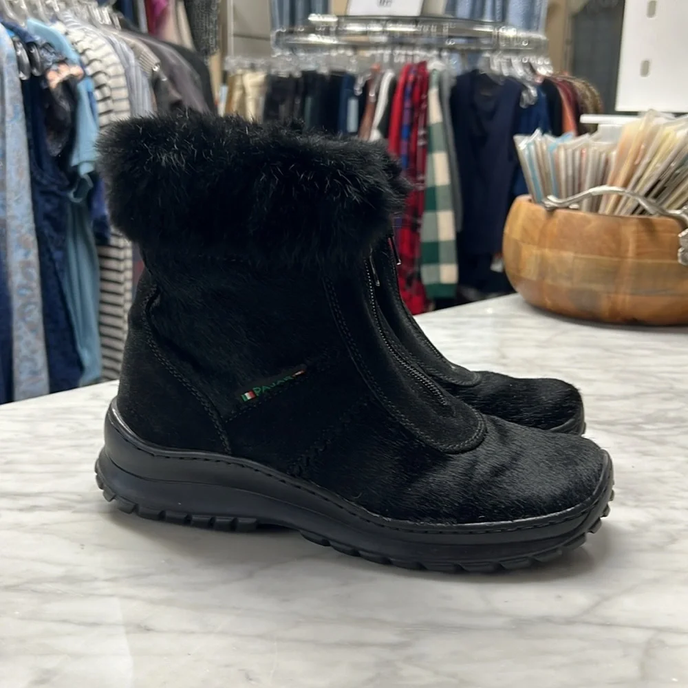 Pajar Black Fur Trim Winter Boots